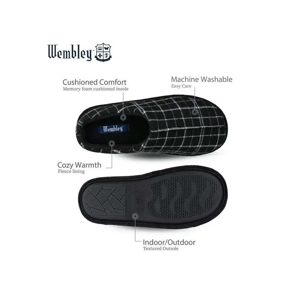 Wembley Slippers Size L Men’s 9.5 - 10.5 Outdoor/Indoor Memory Foam